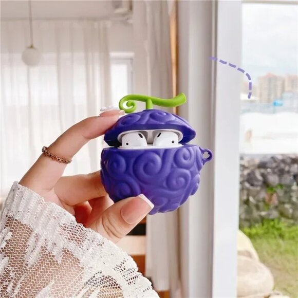 💮3/$30💮 One Piece Devil Fruit Airpods Pro Protective Case - Picture 1 of 1